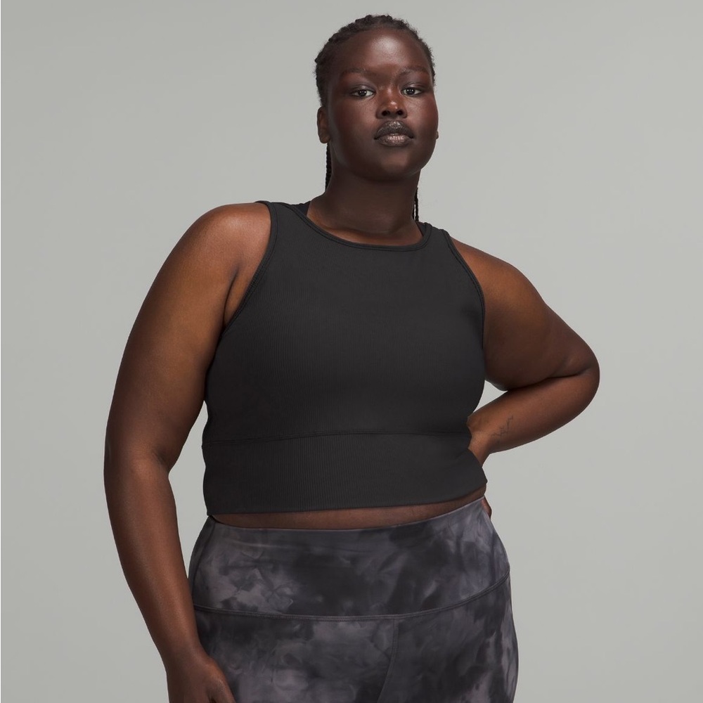 BNWT Lululemon Power Pivot Tank Ribbed in Black